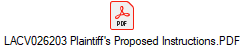 LACV026203 Plaintiff's Proposed Instructions.PDF